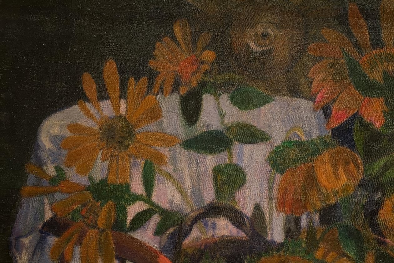 Solsikker på en lenestol av Paul Gauguin