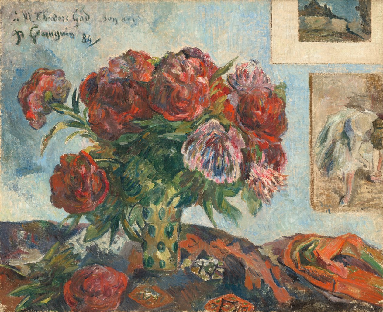 Stilleben med peoner, 1884. av Paul Gauguin