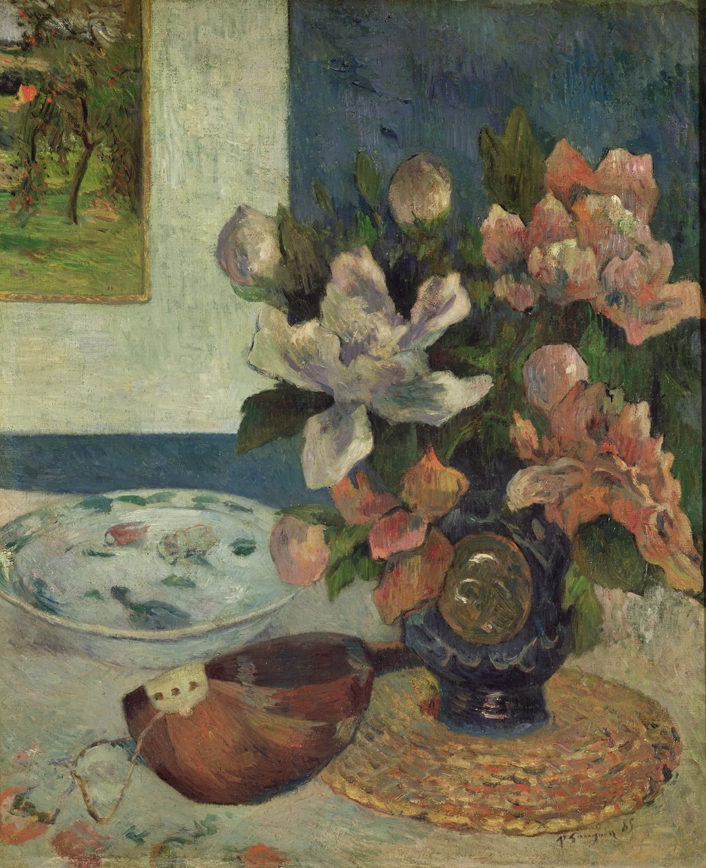 Stilleben med mandolin av Paul Gauguin