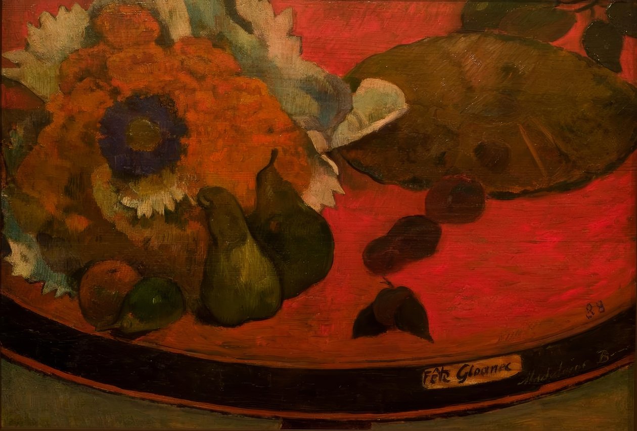 Stillleben "Gloanec-festivalen av Paul Gauguin