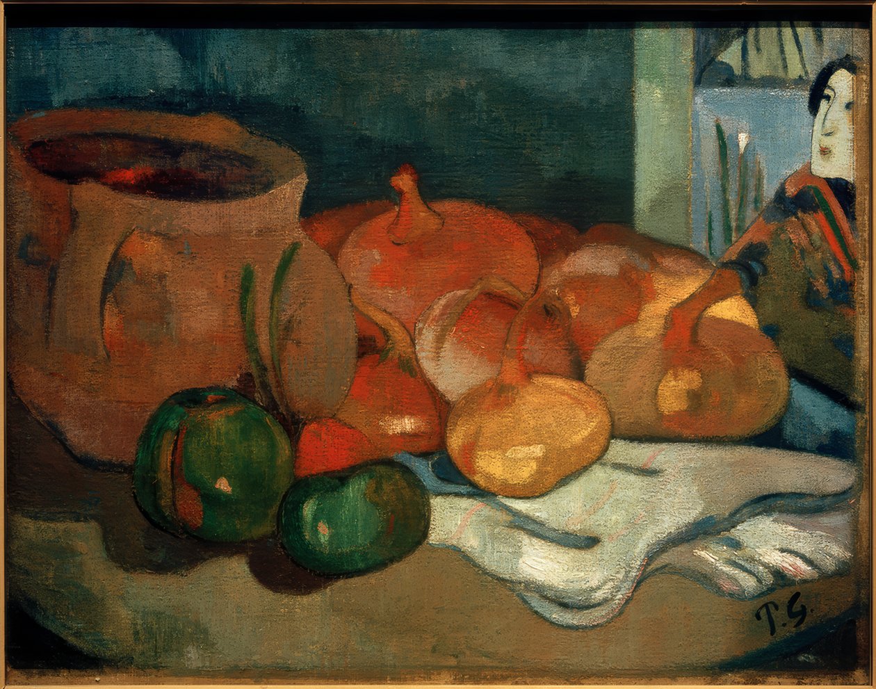 Stilleben med løk av Paul Gauguin