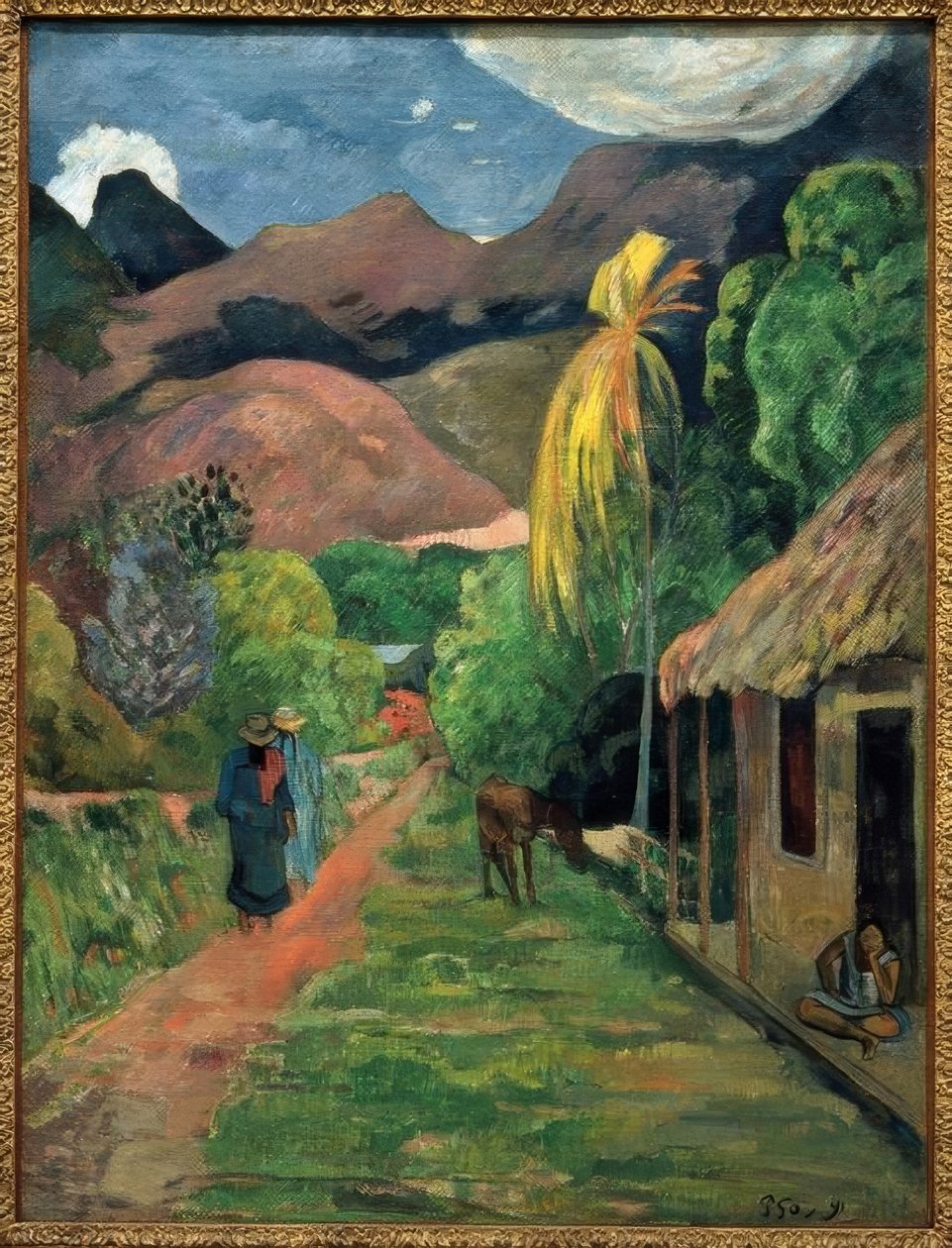 Vei inn i fjellet av Paul Gauguin