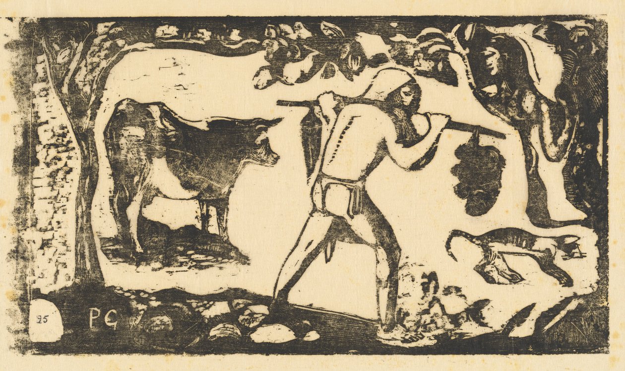 Tahitian Carrying Bananas (bæreren av fei) av Paul Gauguin
