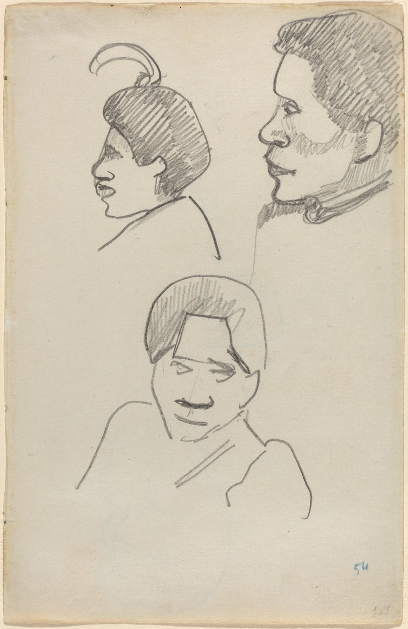 Tahitiske hoder av Paul Gauguin