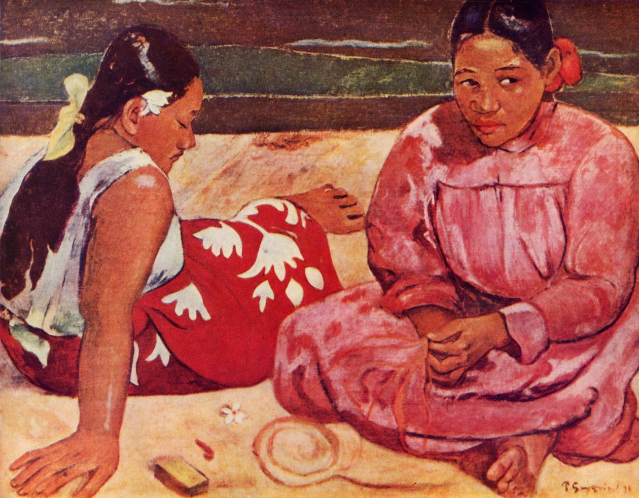 Tahitiske kvinner, 1936 av Paul Gauguin