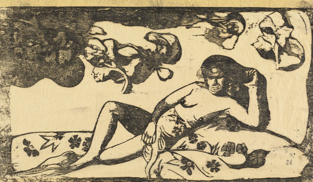 Te Arii Vahine Lady of Royal Blood, i eller etter 1895. av Paul Gauguin