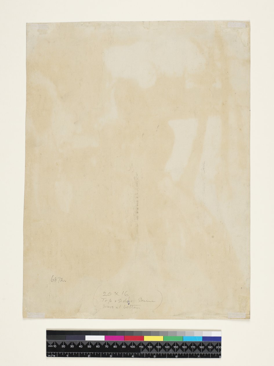 Te Faruru (verso) 1894 (monotype, akvarell og gouache på japansk papir) av Paul Gauguin
