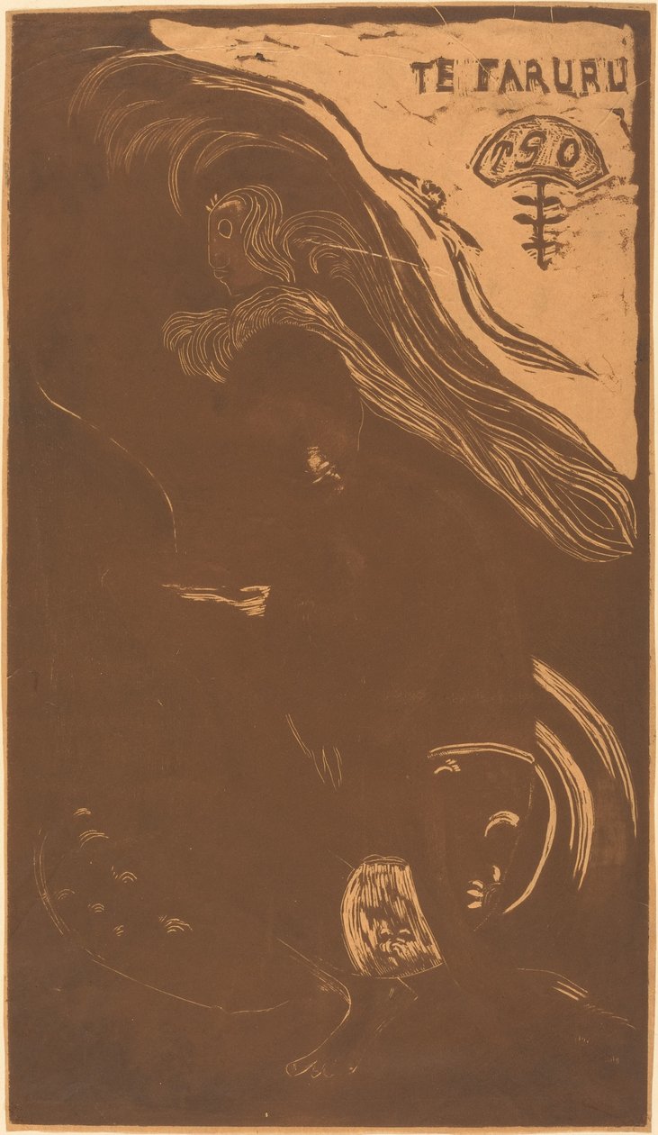 Te Faruru They are Making Love Here, 18941895. av Paul Gauguin