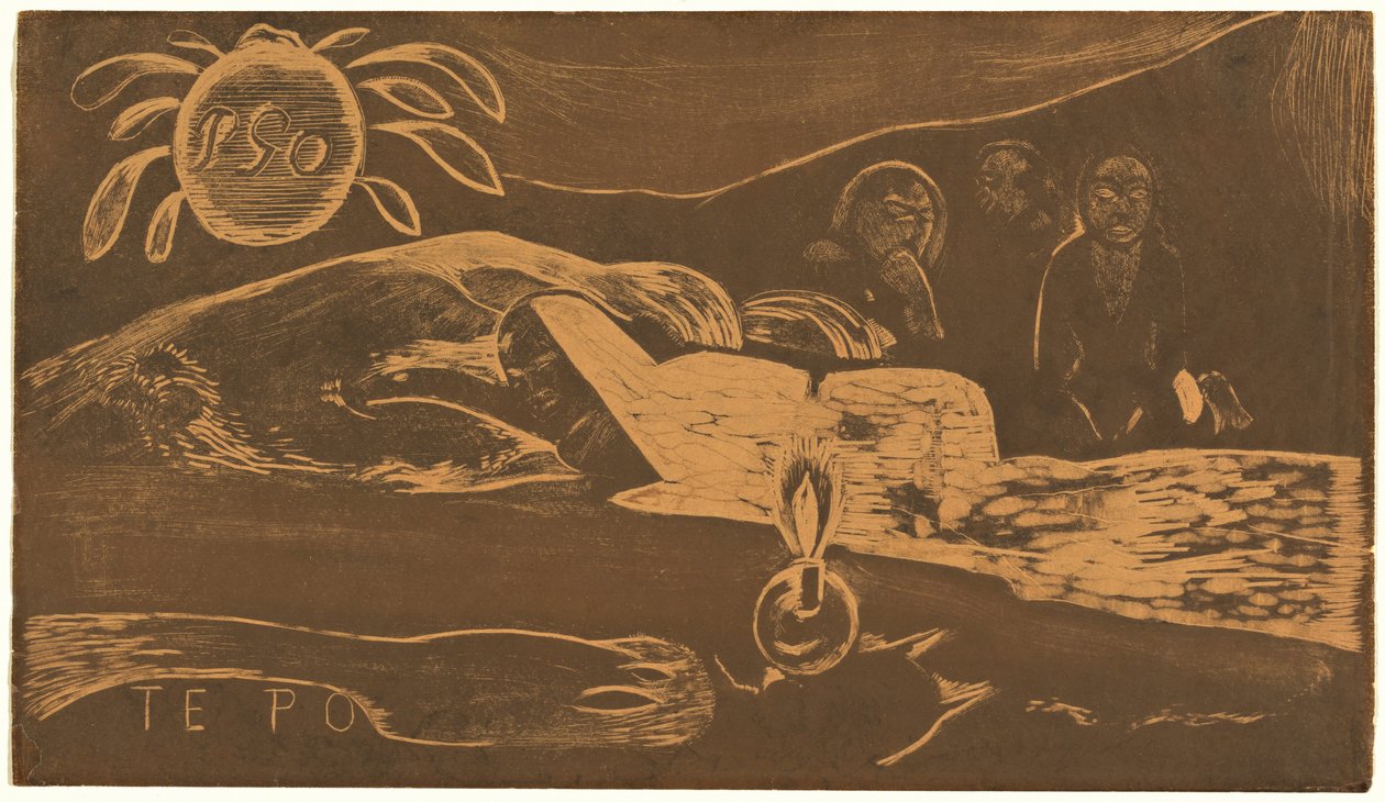 Te Po (Die lange Nacht) av Paul Gauguin