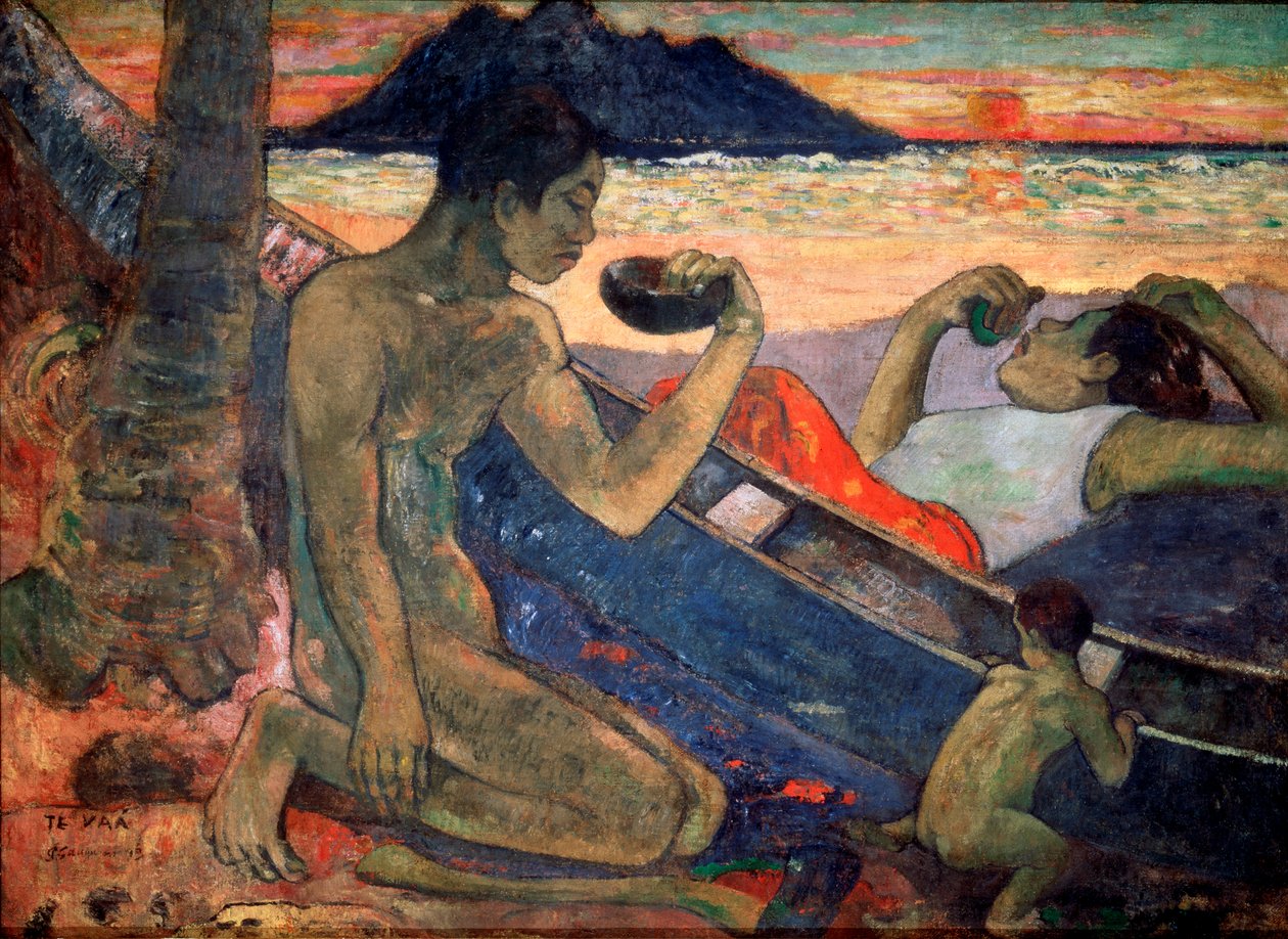 Kanoen, 1896 av Paul Gauguin