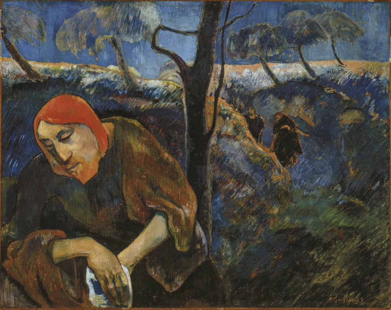 Kvalen i hagen Kristus i hagen til Getsemane, 1889. av Paul Gauguin