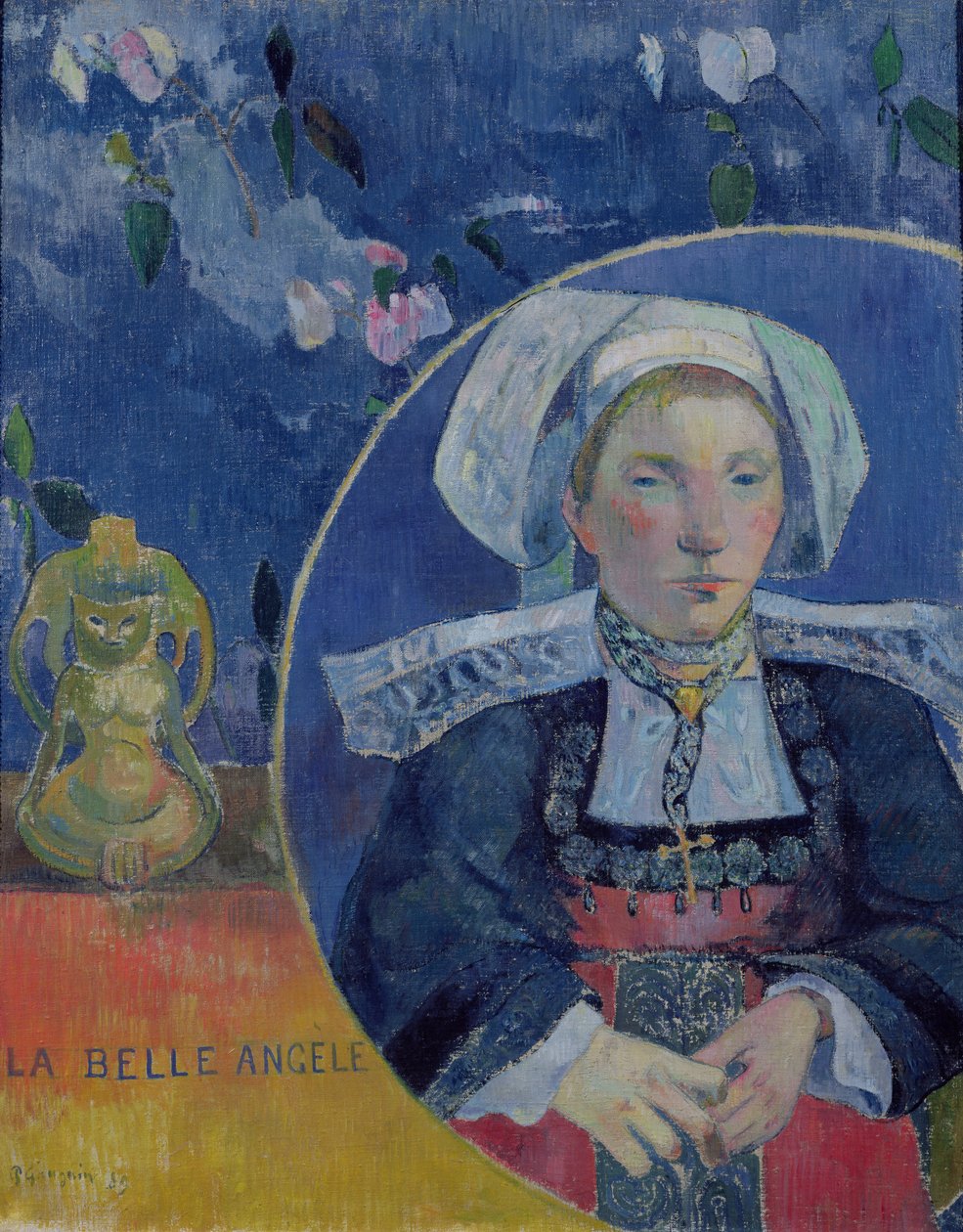 Den vakre engelen (Madame Angele Satre, gjestgiveren ved Pont-Aven) av Paul Gauguin