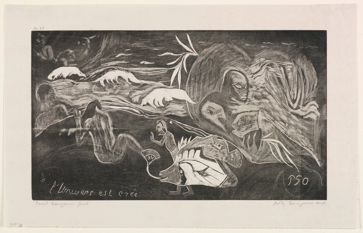 The Creation of the Universe, fra serien "Noa Noa" av Paul Gauguin