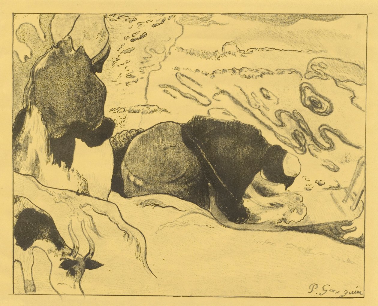 Vaskerinnene av Paul Gauguin