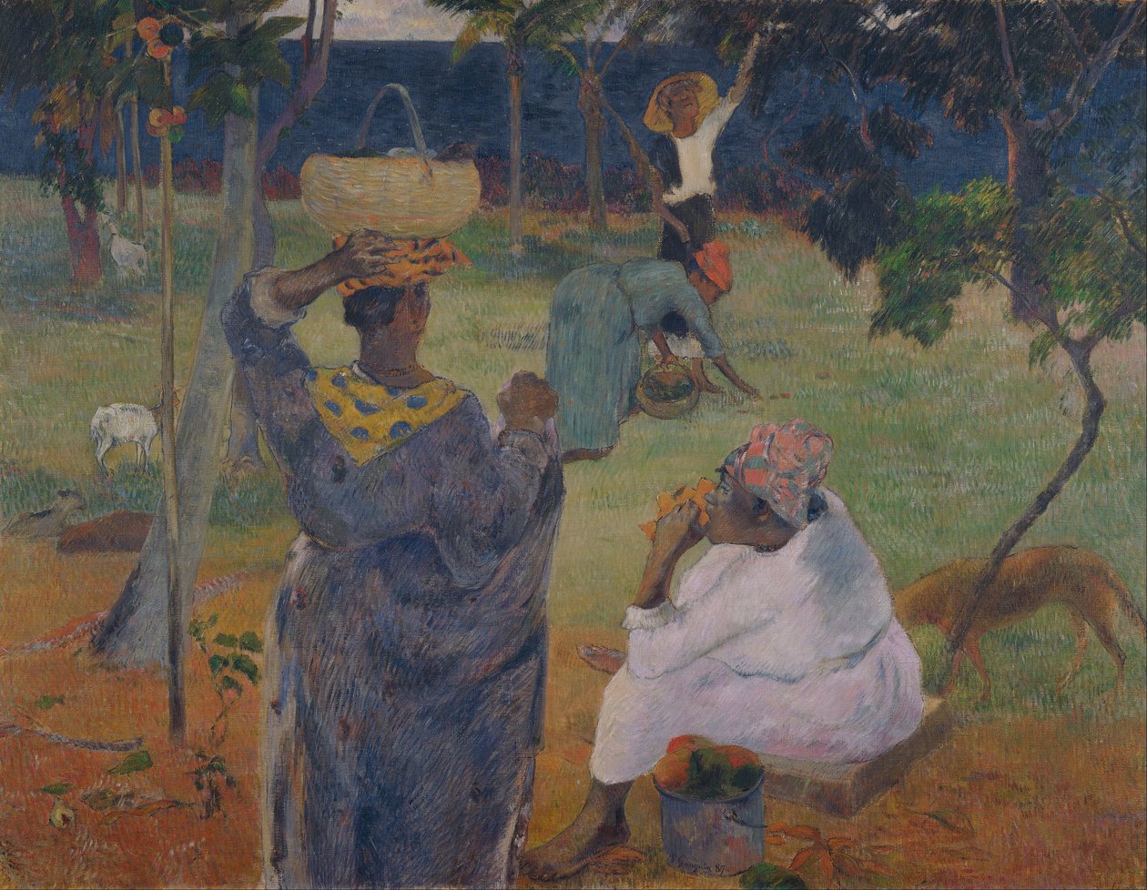Mangotrærne, Martinique av Paul Gauguin