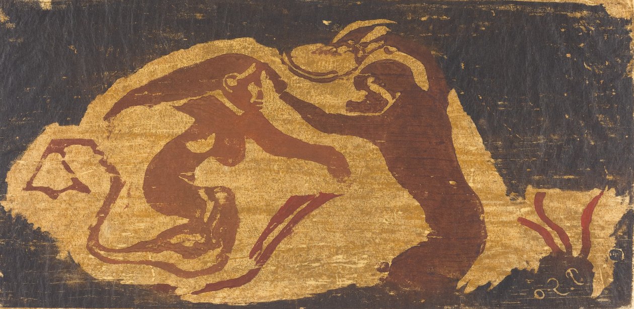 Havfruen og apen. av Paul Gauguin