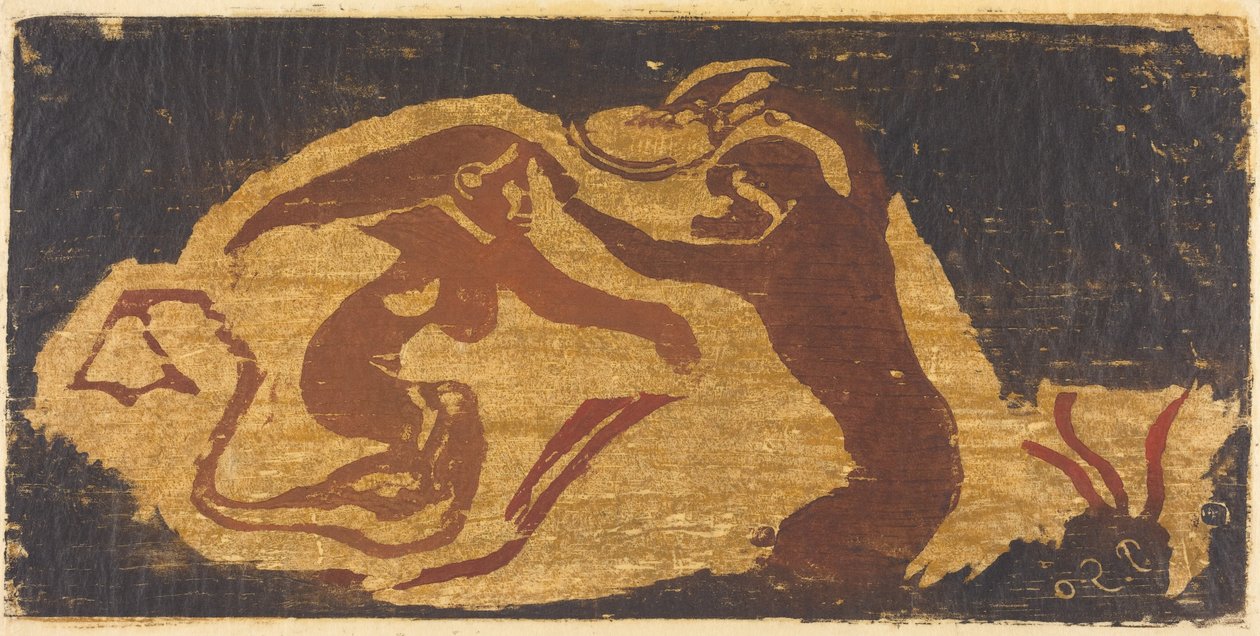 Die Meerjungfrau und der Affe av Paul Gauguin