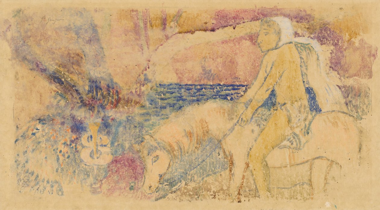 Ponnien, ca. 1902. av Paul Gauguin