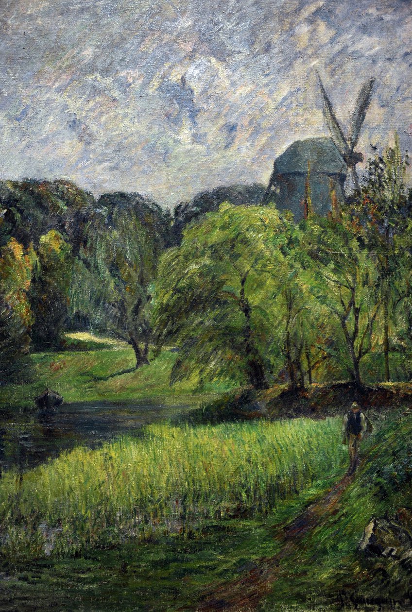The Queen"s Mill, Østervold Park, 1885 av Paul Gauguin