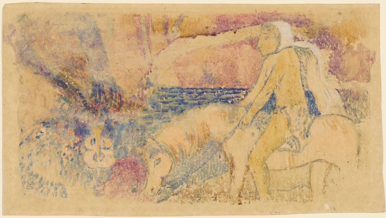 Der Reiter av Paul Gauguin