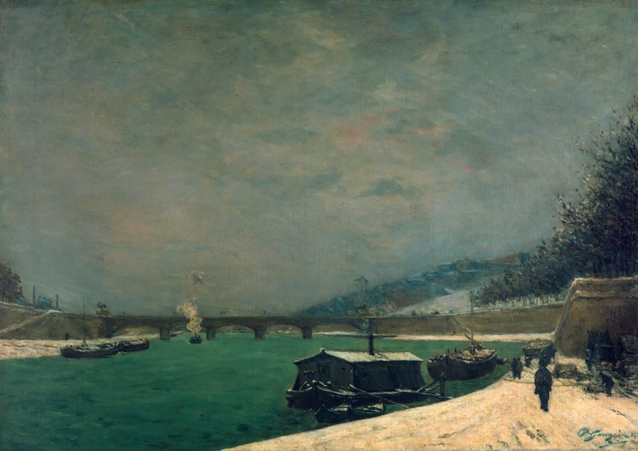 Seinen nær Pont de Jena, 1875. av Paul Gauguin