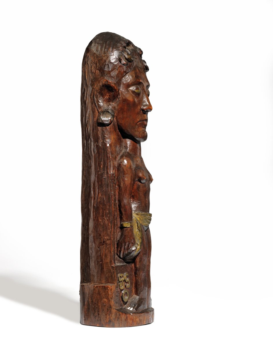 Thérèse, ca. 1902-3 (utskåret mirotre, forgylling og kobberspiker) (se også 2835560-1) av Paul Gauguin