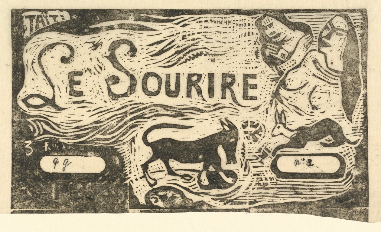 Tittelside for "Smilet" av Paul Gauguin