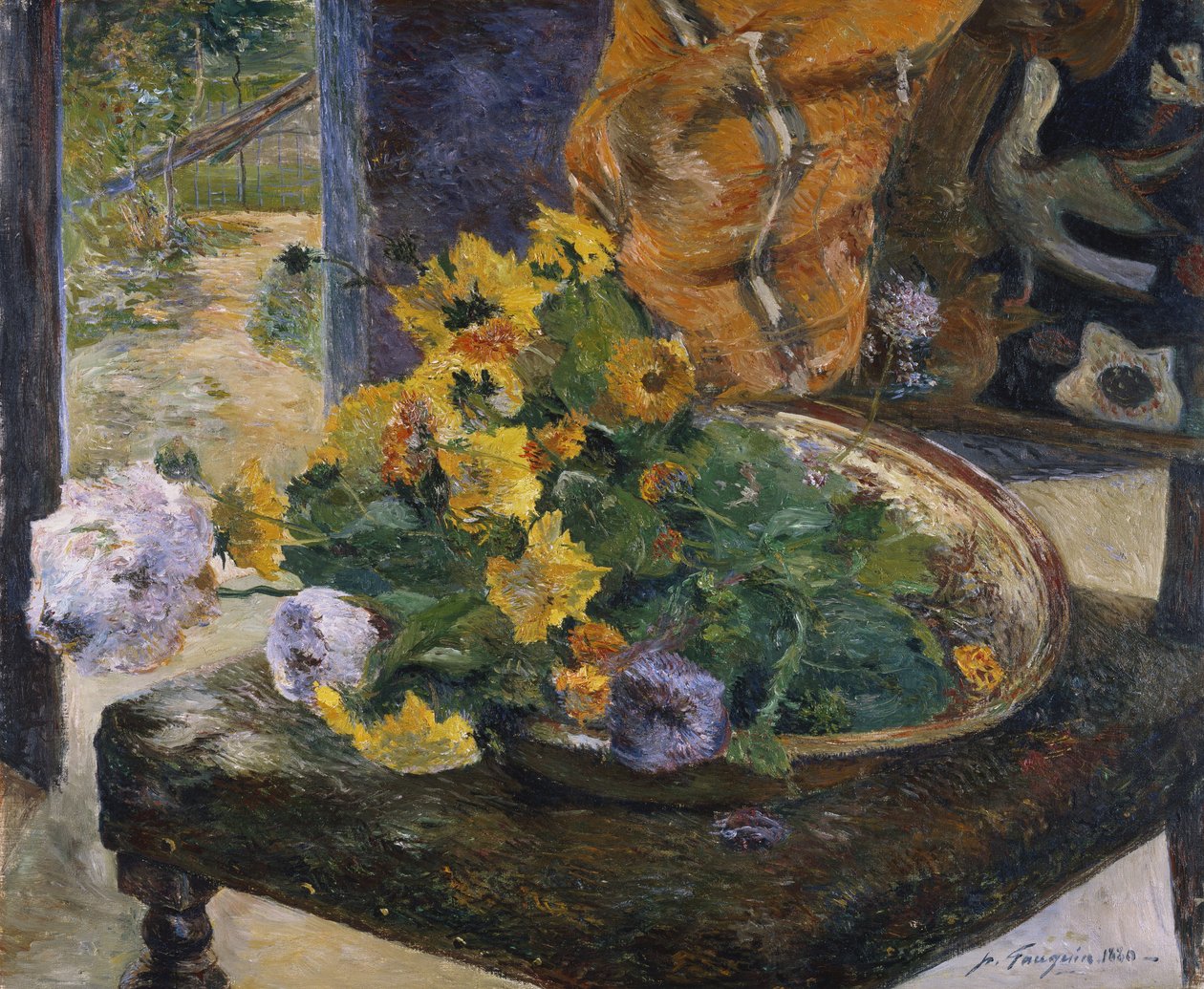 Å lage en bukett, 1880 av Paul Gauguin