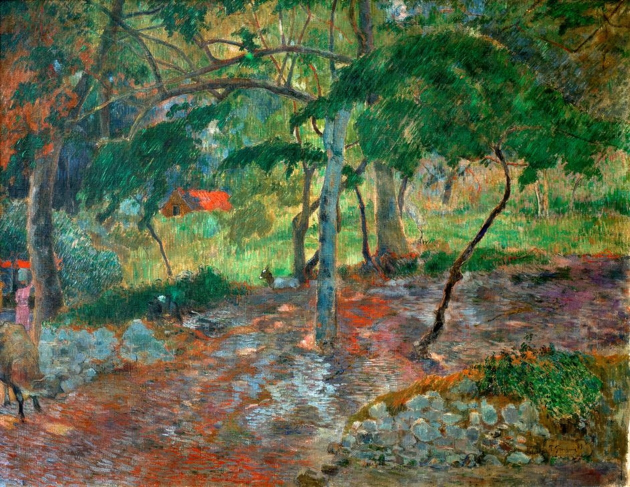 Tropisk landskap på Martinique av Paul Gauguin