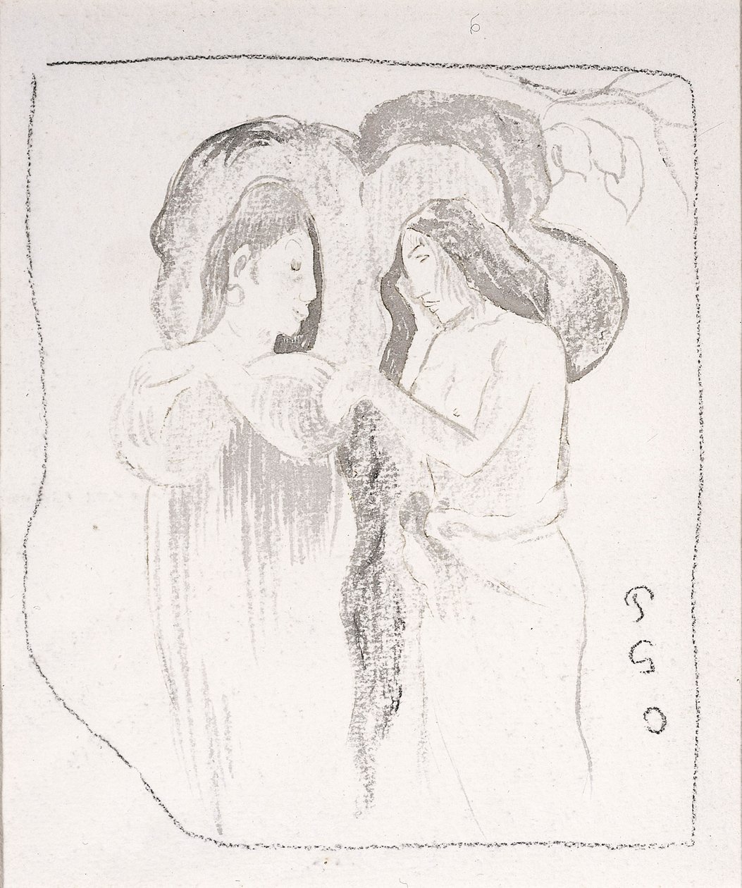 To tahitiske kvinner, ca. 1894 av Paul Gauguin