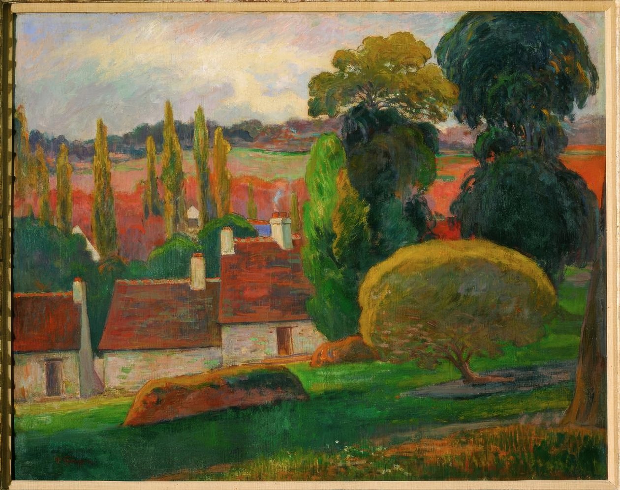 En gård i Bretagne av Paul Gauguin