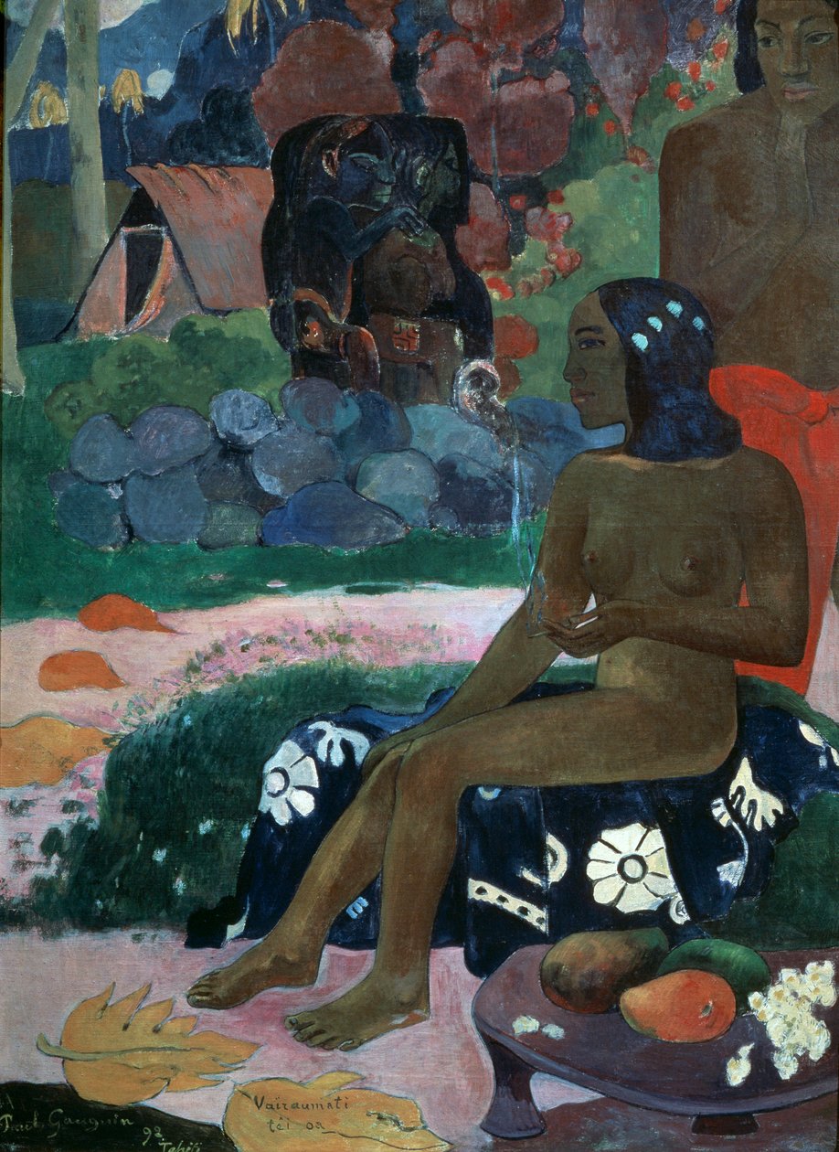 Vairaumati Tei Oa Hennes navn er Vairaumati, 1892. av Paul Gauguin