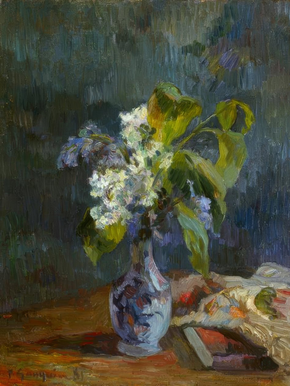 Vase med blomster av Paul Gauguin