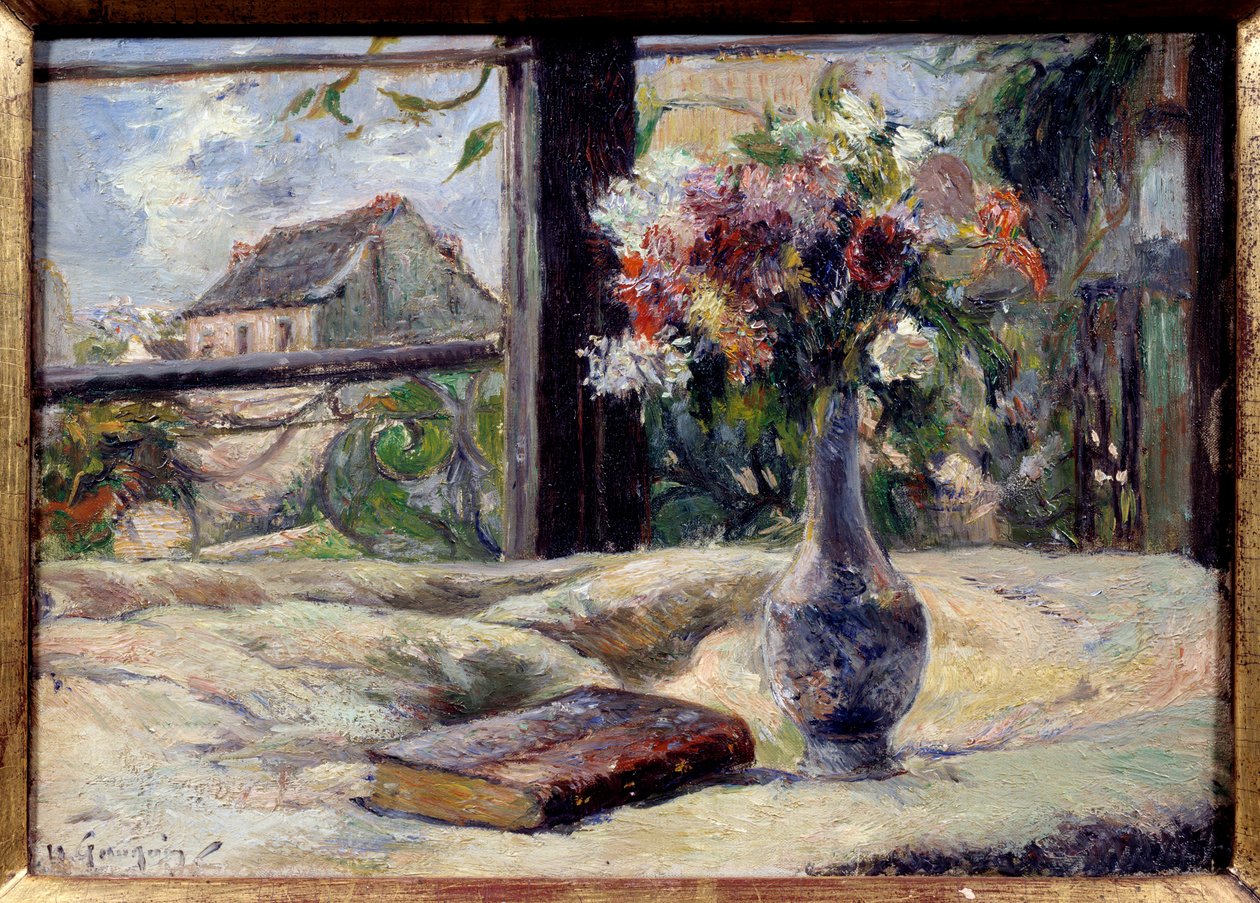 Vase med blomster. Maleri av Paul Gauguin (1848 - 1903) av Paul Gauguin