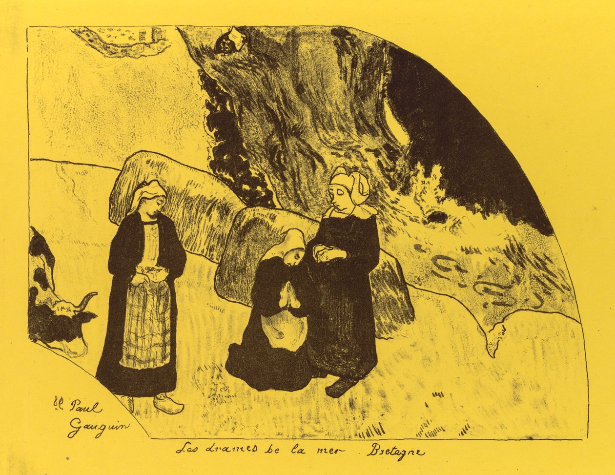 Volpini Suite: Dramas of the Sea: Bretagne av Paul Gauguin