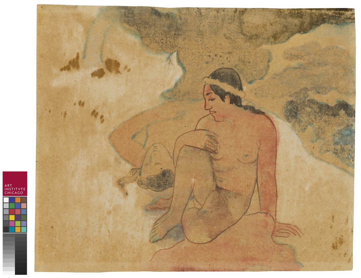 Hva! Er du sjalu?, 1894 av Paul Gauguin