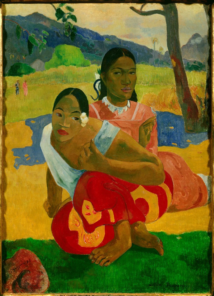 Når gifter du deg? (Nafea faa ipoipo) Maleri av Paul Gauguin (1848-1903) 1892 av Paul Gauguin