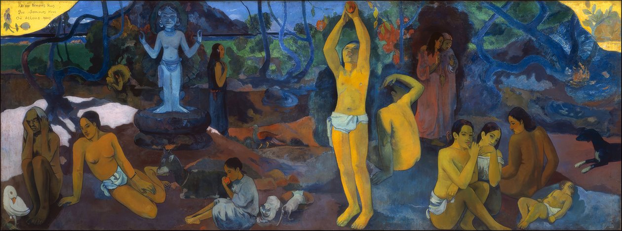 Hvor kommer vi fra? Hva er vi? Hvor skal vi? av Paul Gauguin