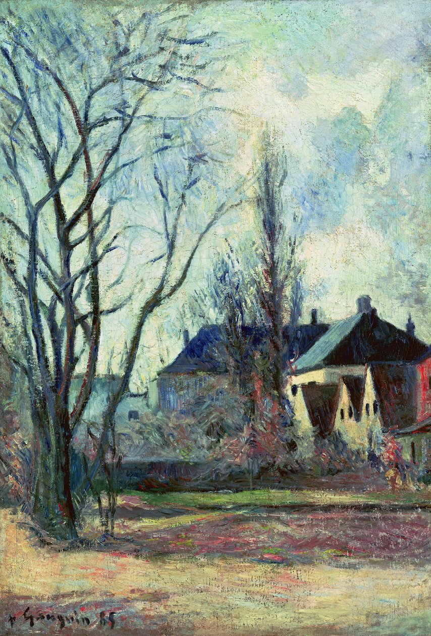 Vinterlandskap i København, 1885 av Paul Gauguin