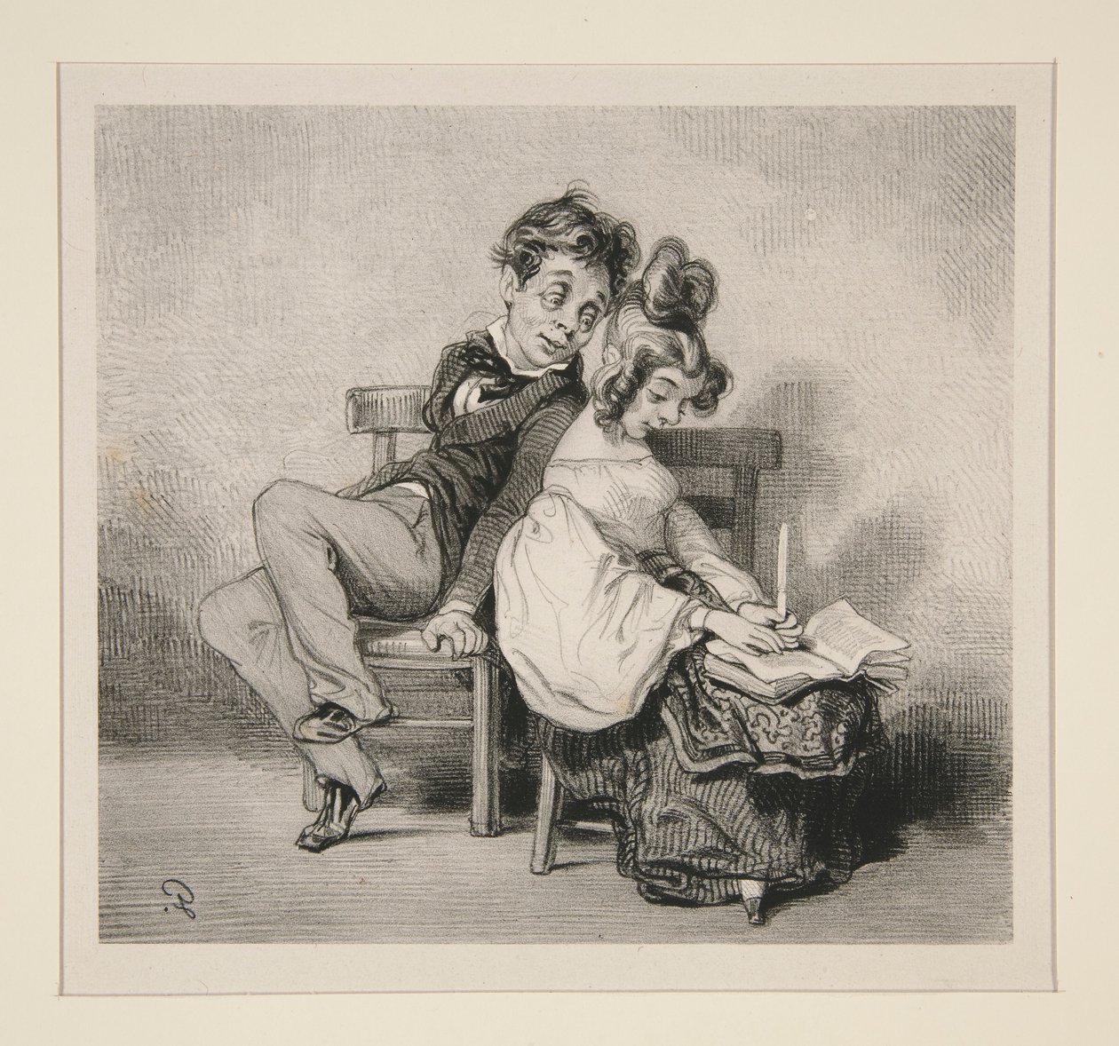 (SKILsom pleie,) av Paul Gavarni