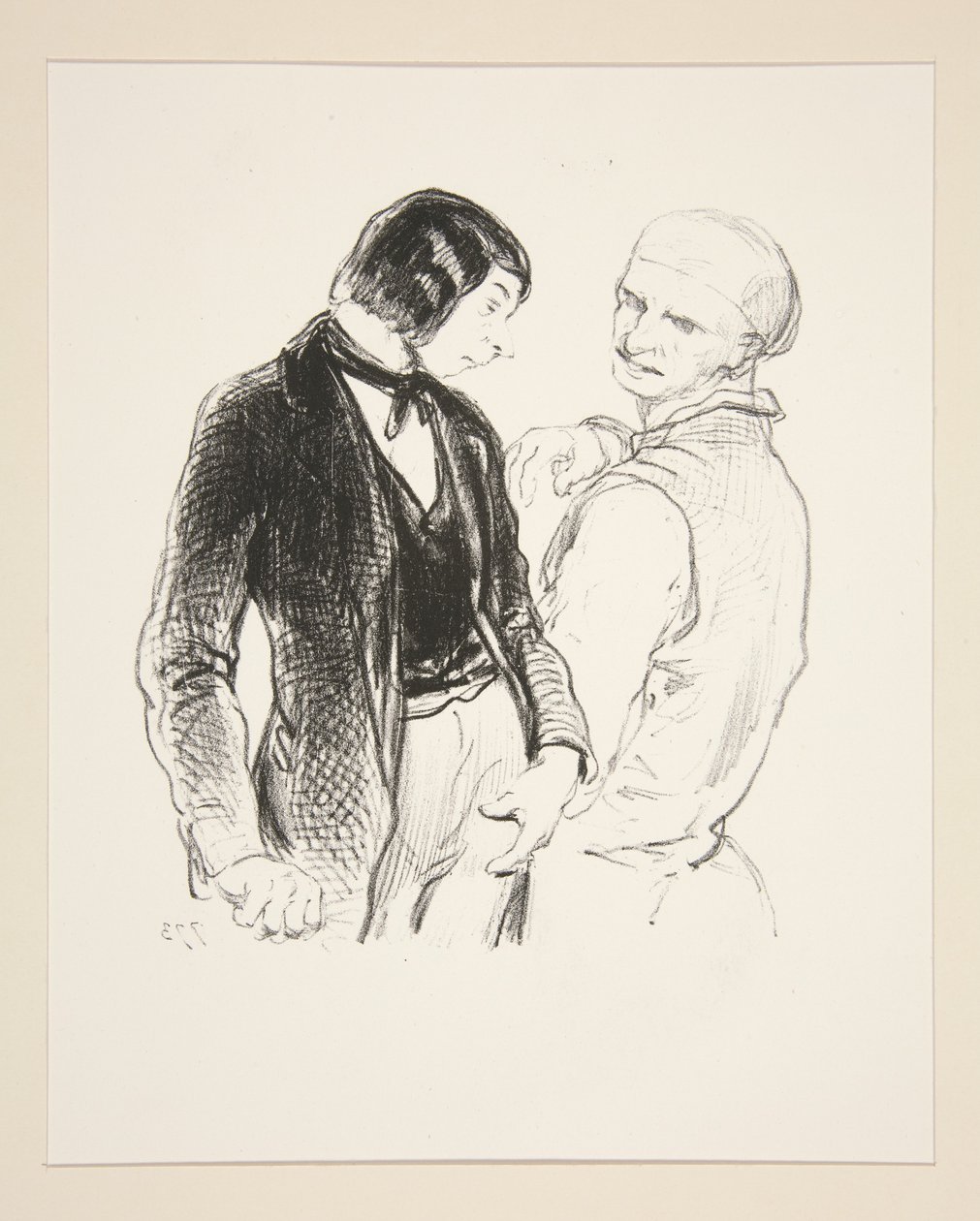 (FADERLIG IRETTESETTELSE). av Paul Gavarni