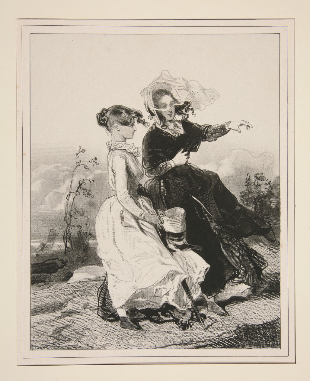 På Montmartre. av Paul Gavarni