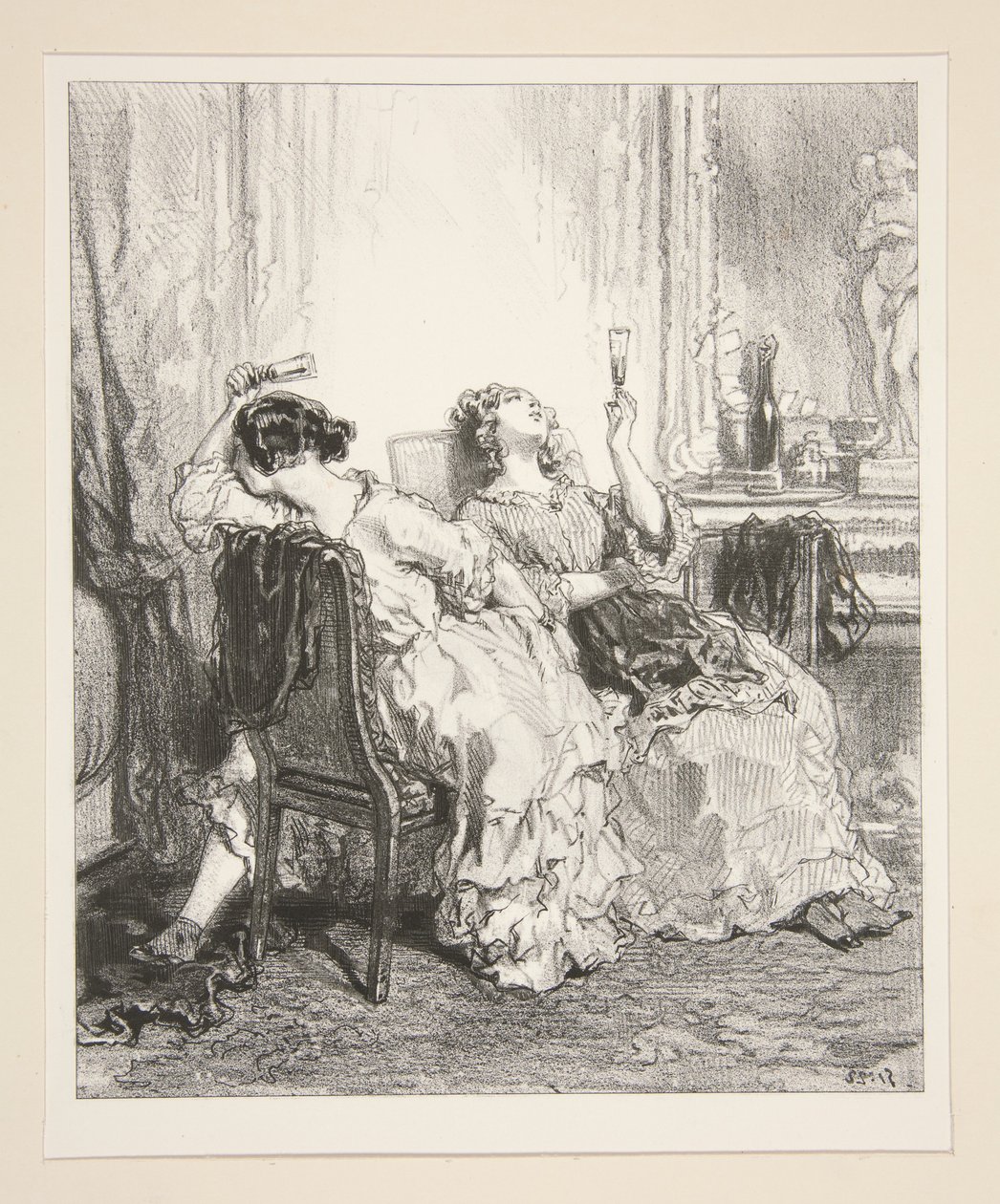 Å! Madame Adolphe! Madame Adolphe... av Paul Gavarni