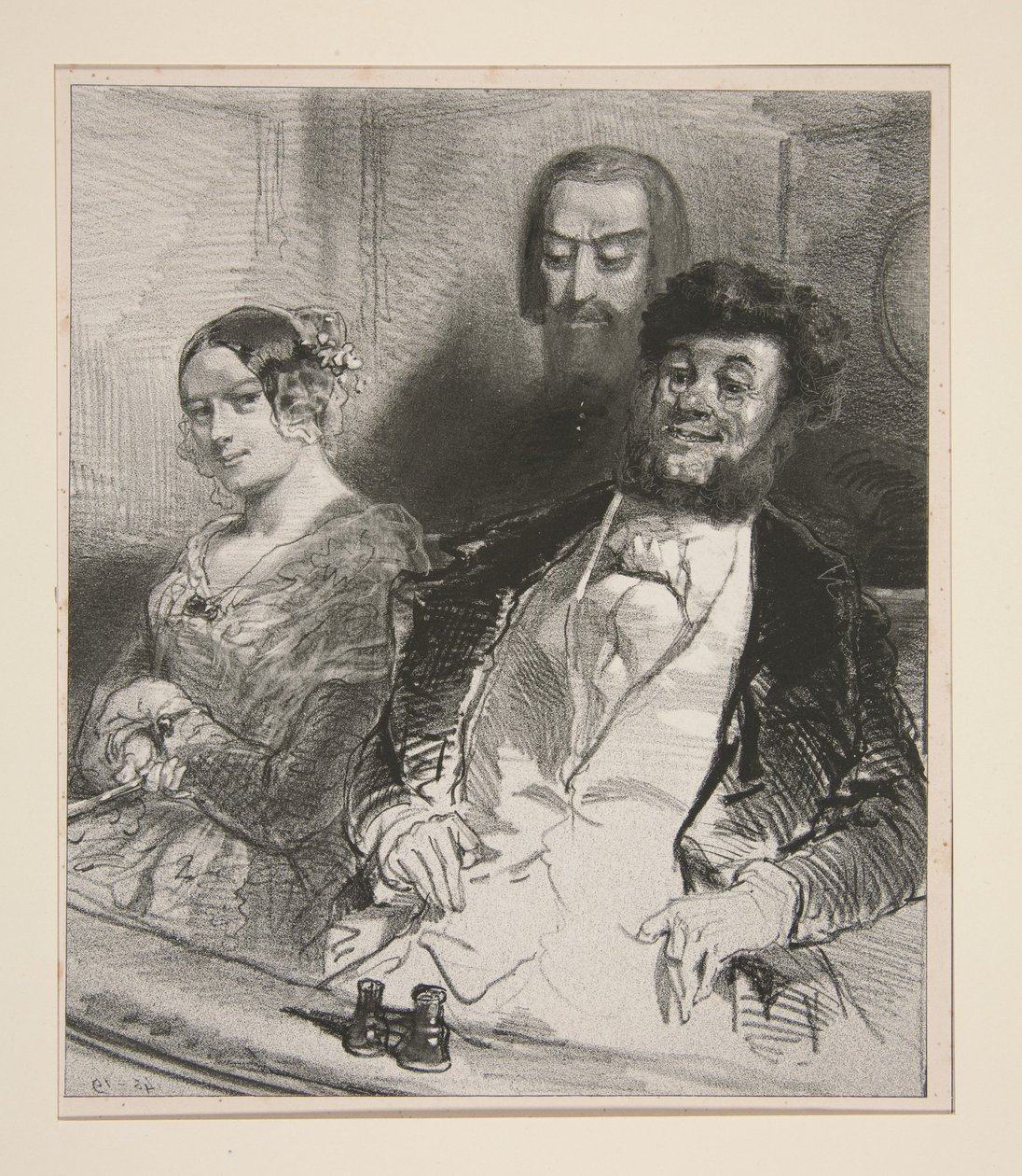 På Théâtre-Français... av Paul Gavarni