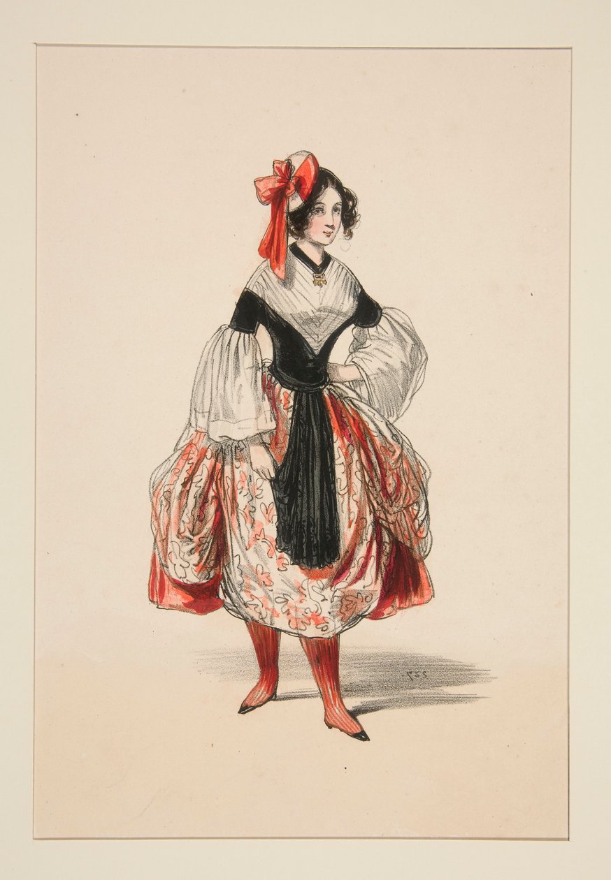 BACHELORETT. Beret (sic) de satin. av Paul Gavarni