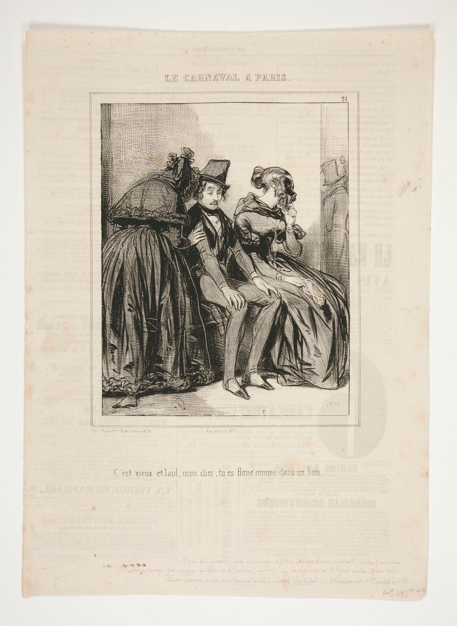 Bal Masque av Paul Gavarni