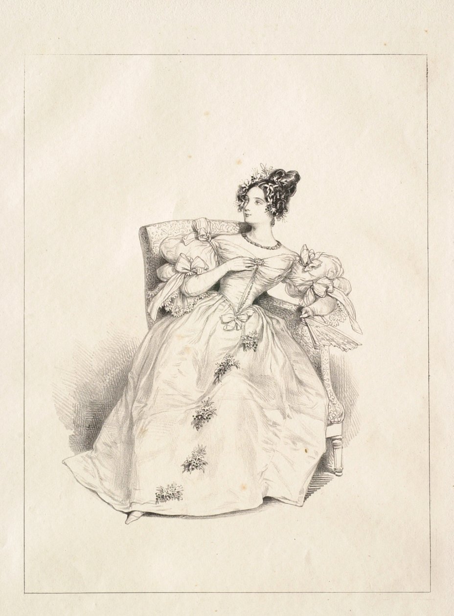 Ballkjole (Robe de bal) av Paul Gavarni