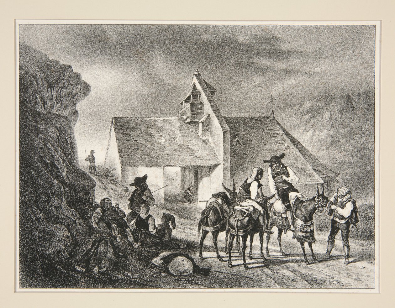 Kapellet i Pène-Taillade, Aure-dalen av Paul Gavarni