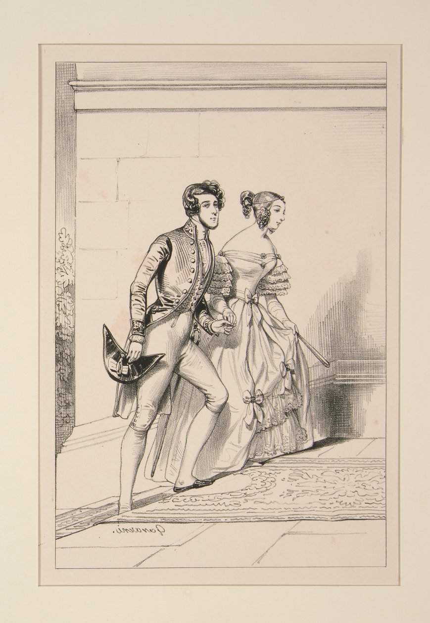 HOVDRAKT 1837 av Paul Gavarni