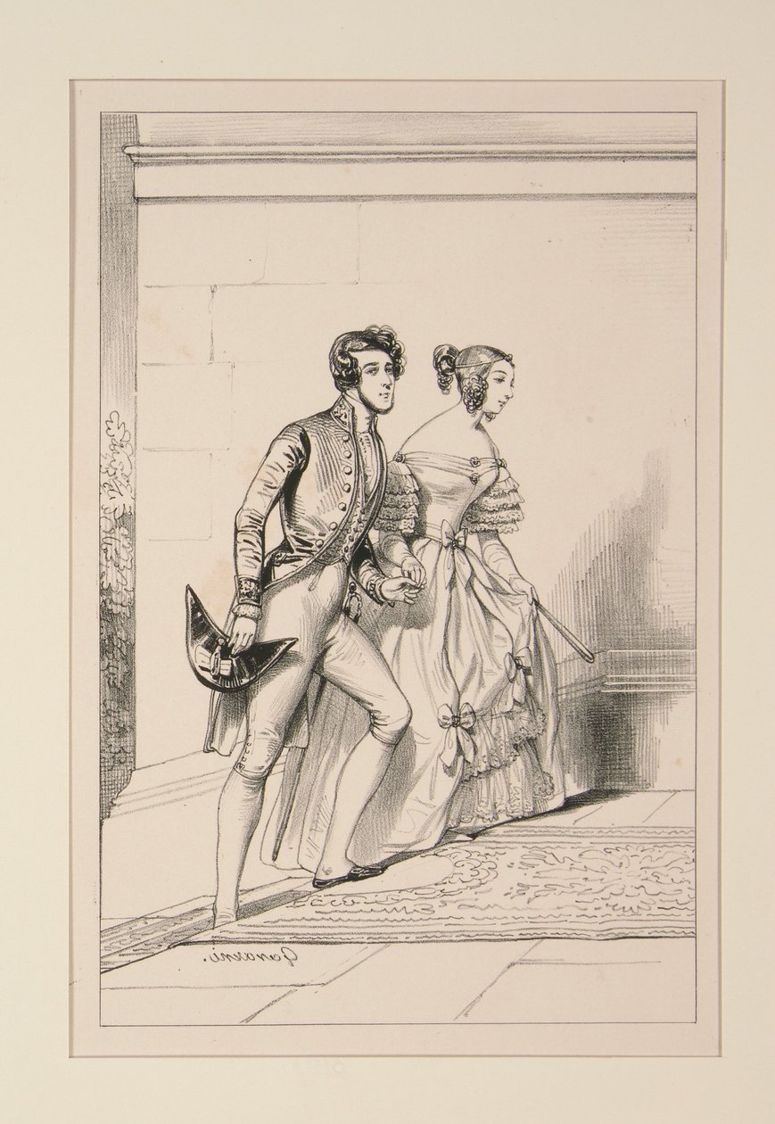 Hoffkostyme 1837... av Paul Gavarni